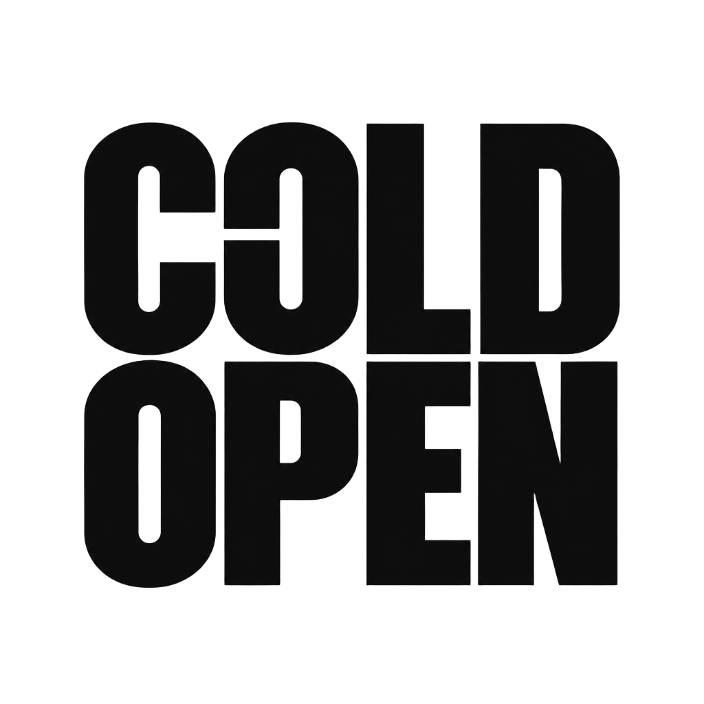 Cold Open stacked logo concept
