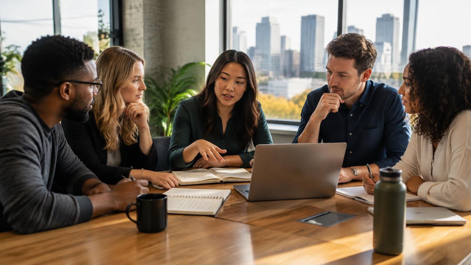 A sales and marketing team turning recurring customer questions into useful business podcast topics