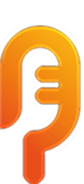 PodcastCrew logo featuring a stylized microphone design, representing podcasting services and content creation.